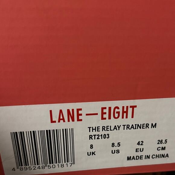 NIB Lane - Eight Relay Trainers Men\'s Size 8.5 Women\'s 10 White Yellow Shoes main image 5